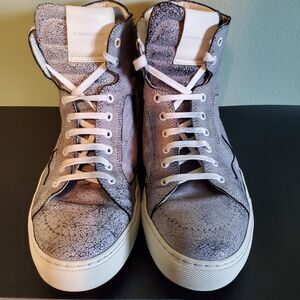 Public School Artel Cracked Leather High Top Sneakers Men's Size 10